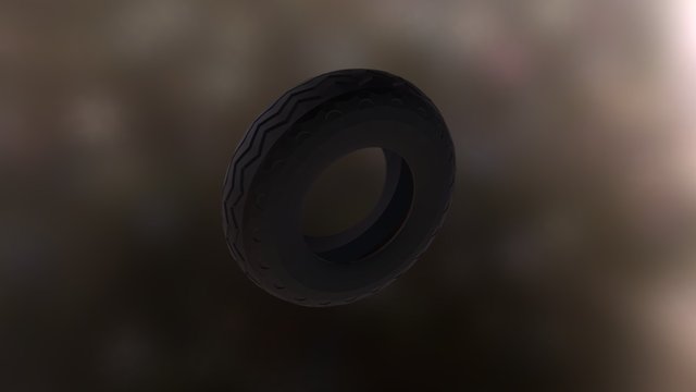 OldWheel 3D Model