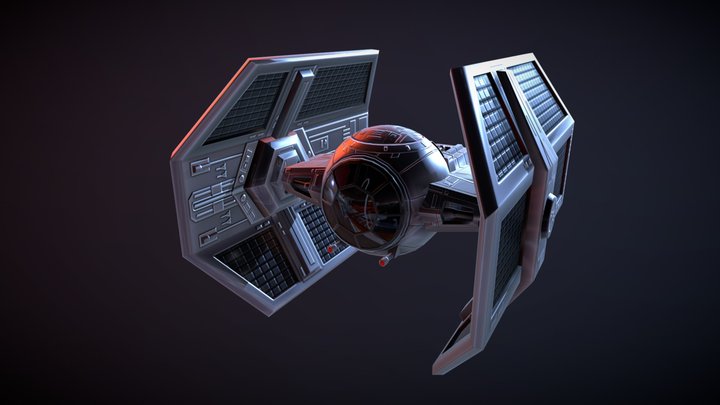 Star Wars Darth Tie Fighter 3D Model