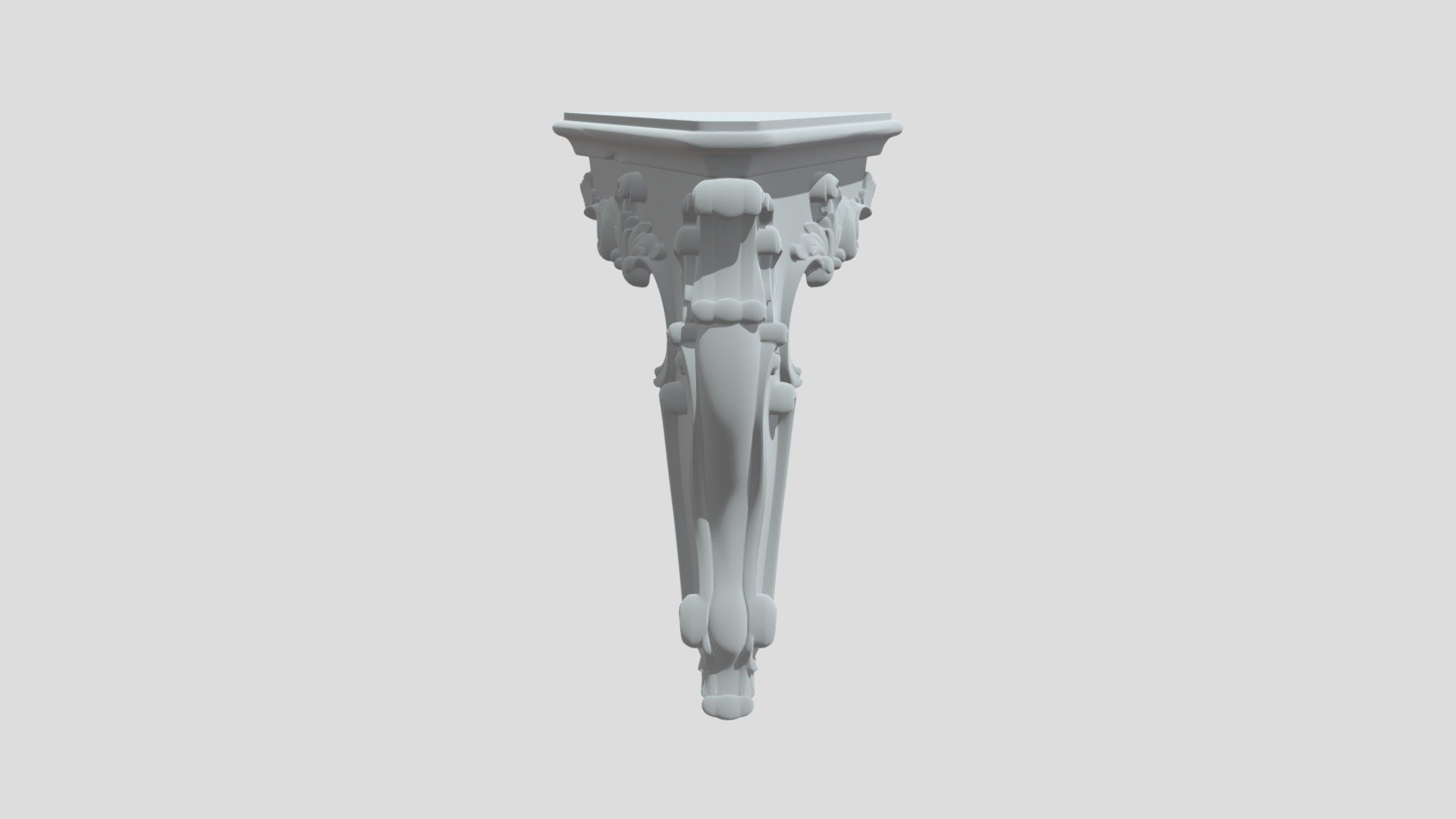 Ornate Rococo furniture leg - Download Free 3D model by Okseg [c7c3e5a ...