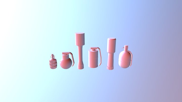 Daily draft: Grenades 3D Model