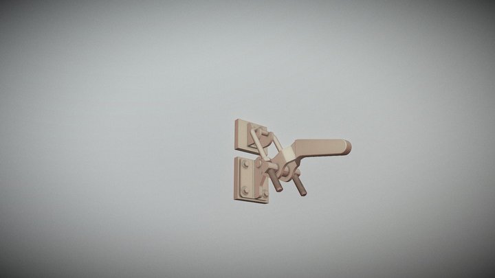 Sheet metal lock clamp 3D Model