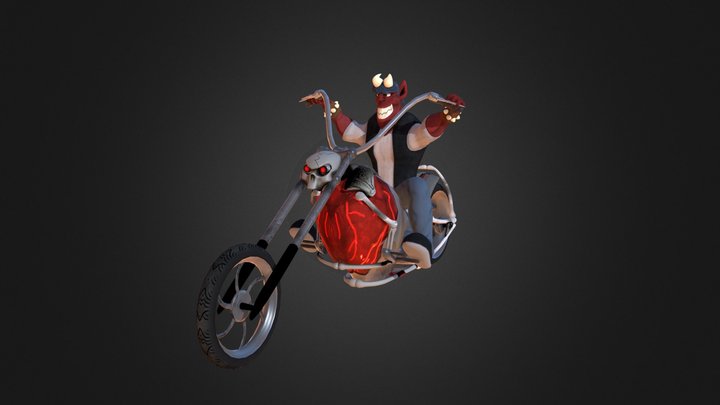 Hell Rider 3D Model