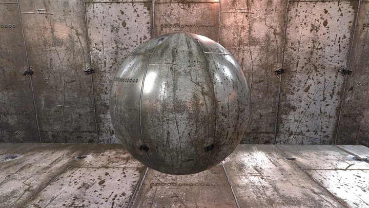 Metal pbr material 3D Model