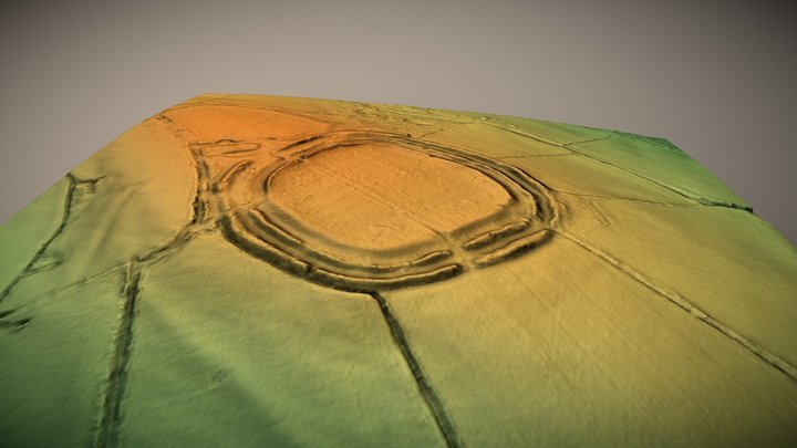 Walterstone Camp, Herefordshire (UK) – Free 3D Model STL