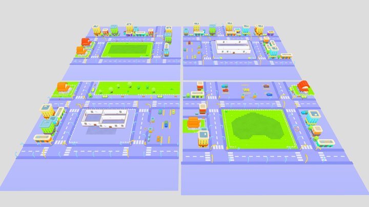 Map City 3D Model
