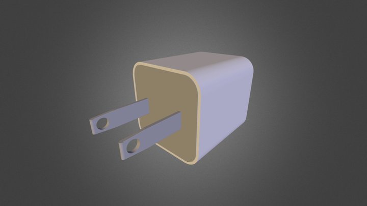 Apple Charger 3D Model