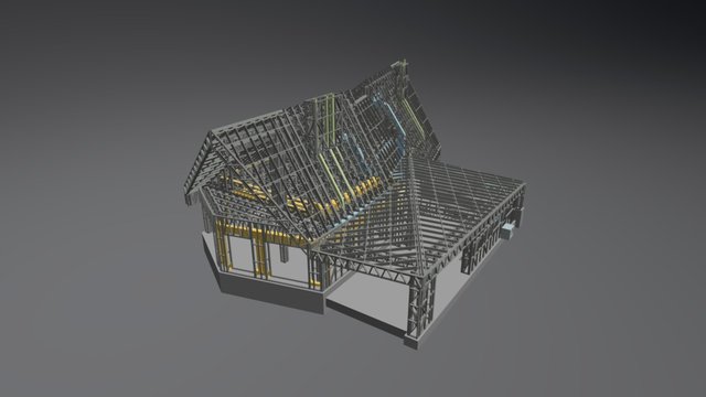 ЛСТК с Системой воздушного отопления 3D Model