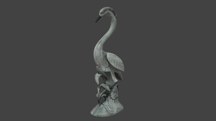 Escultura Garza (optimizada) 3D Model