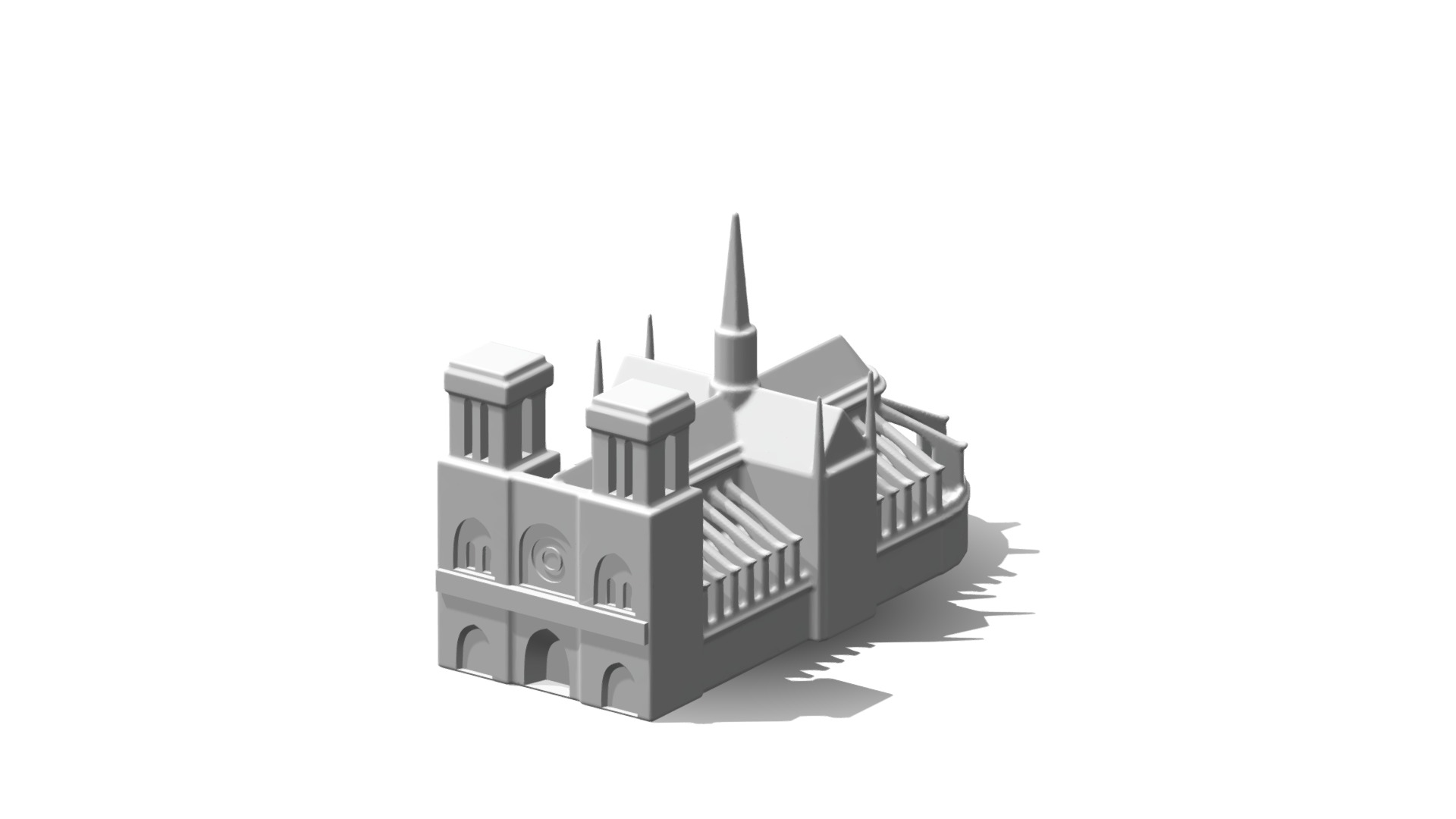 Notre Dame - 3D model by TV 2 (@tv2) [c7ca016] - Sketchfab