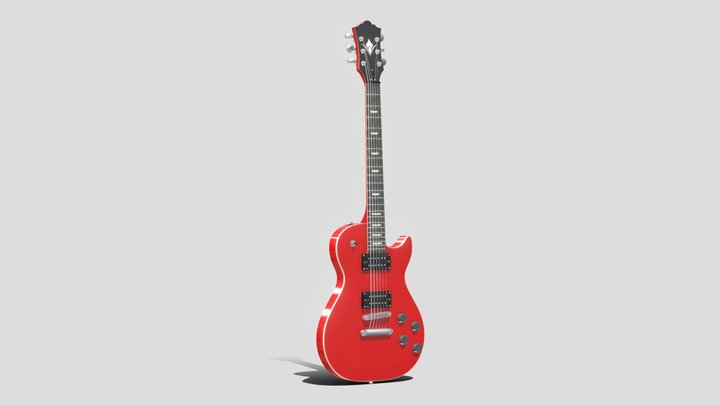 Electric Guitar - Les Paul 3D Model