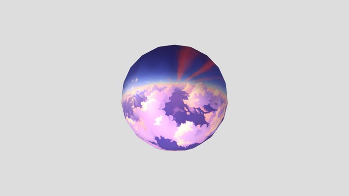 Skybox Clouds in the Sky spatial io 3D Model