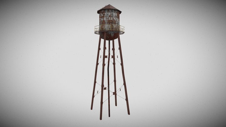 Lowpoly Water Tower
