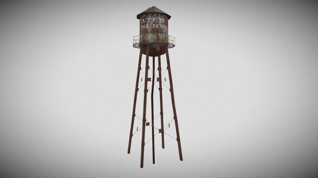Lowpoly Water Tower