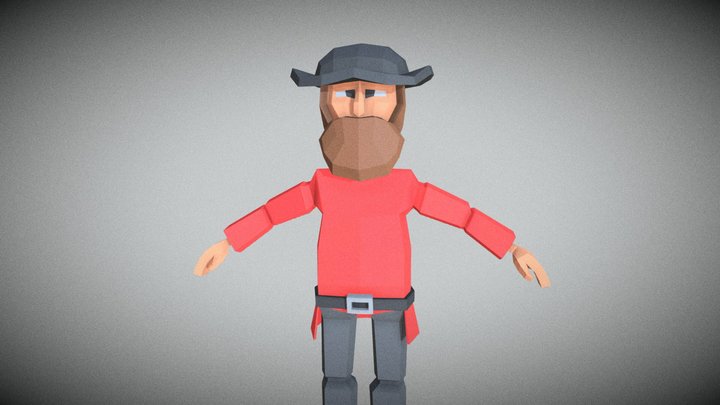 Low Poly Rigged Character [Free] 3D Model