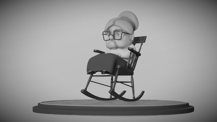 The Old Lady 3D Model