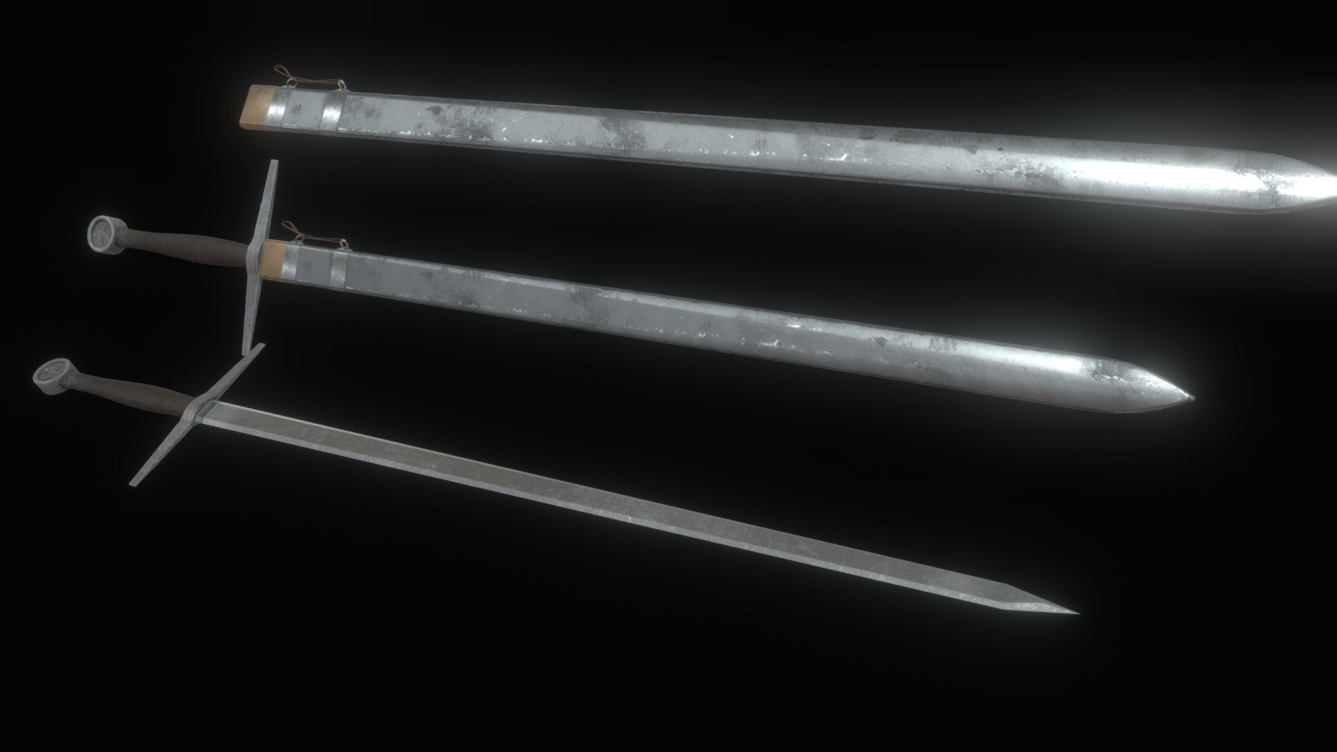 one and a half crusader sword