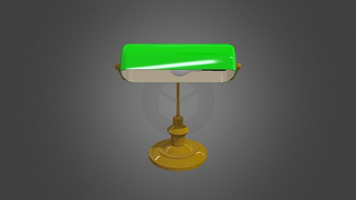 Jitterbug Green Lamp 3D Model