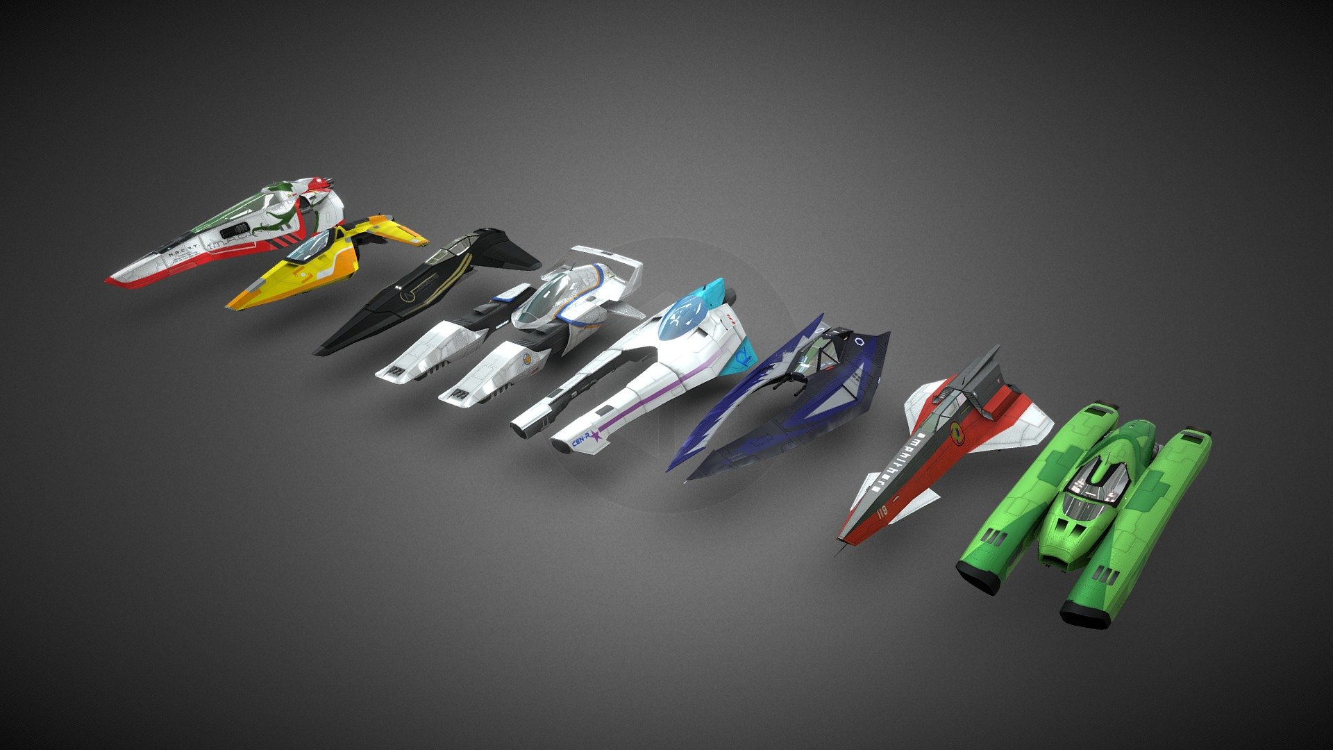 Slipstream GX All ARC150 Ships 3D model by misutax [c7d052a