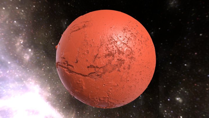 Mars Planet – Ultra High Detail Printable Model 3D Model