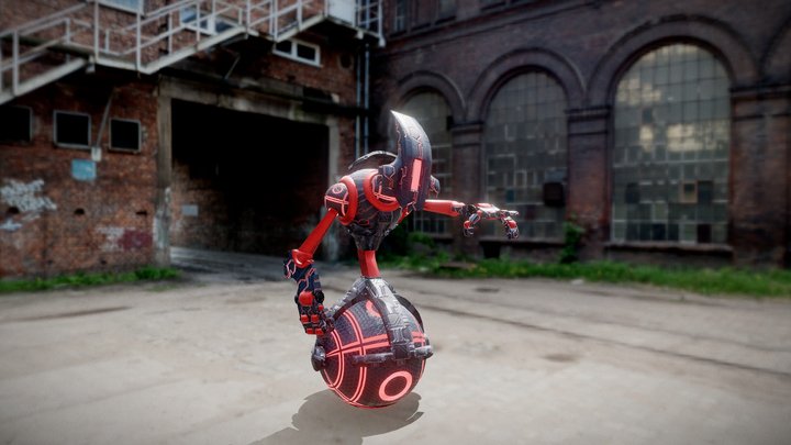 O.B.R-01 TACTICAL ROBOT 3D Model