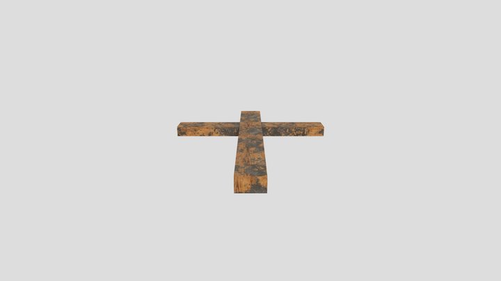 Wooden Cross 3D Model