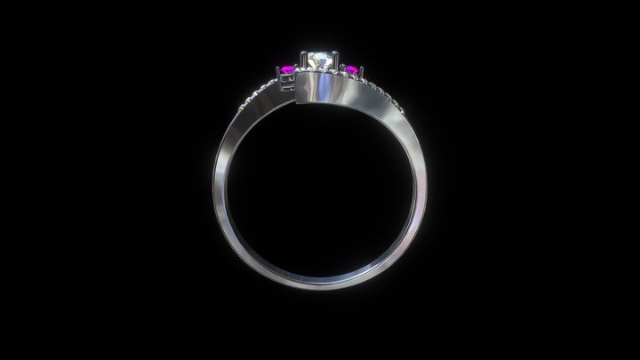 鑽石家-戒指-22-繽紛4 3D Model