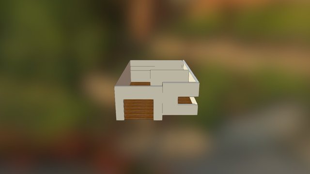 A Morden House 3D Model