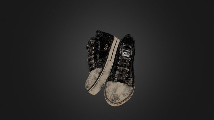 Old All Star Converse - Model 3D Model