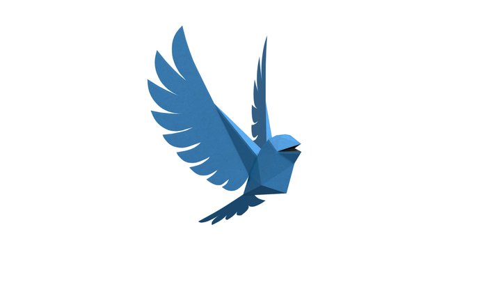 Bluebird origami – Free 3D Model STL