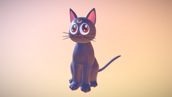 Luna from Sailor Moon (School Assignment) 3D Model