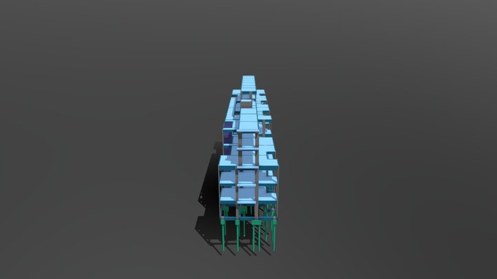 Elvio - Rua Omacha - Pórtico 3D 3D Model