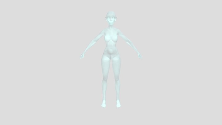 Transparent Woman 3D Model