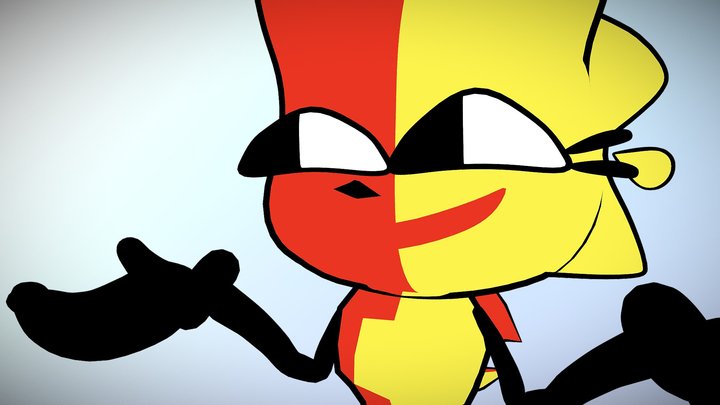 SplitScreen (Sonic OC) 3D Model
