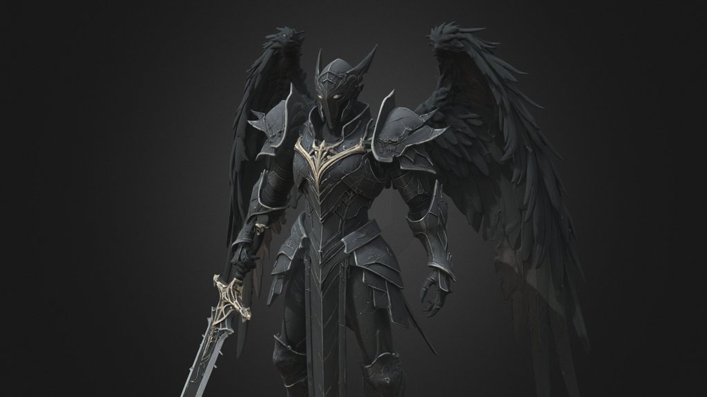 Celestial Fallen Angel Warrior