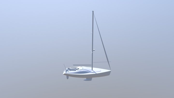 lowpoly yacht 3D Model