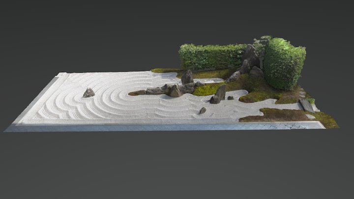 Zuihoin Zen Garden 3D Model