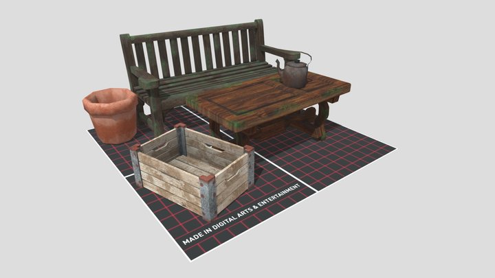 DAE 5 Finished Props - Amsterdam 3D Model