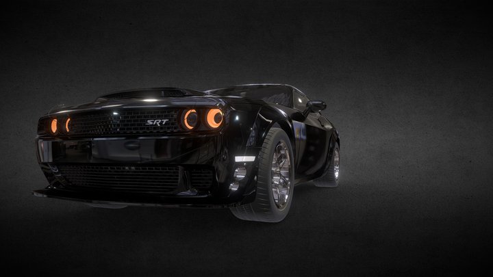 Dodge Challenger SRT Demon Carbon 2019 3D Model