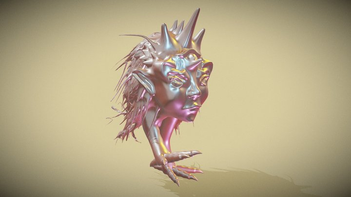 人面鳥 3D Model