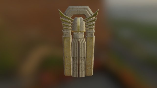 Dwarven Pillar 3D Model