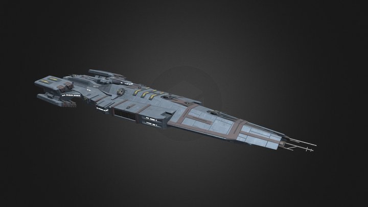 Pantoran Deuteros Class Cruiser 3D Model