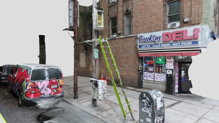 Crown Heights Street Corner 3D Model