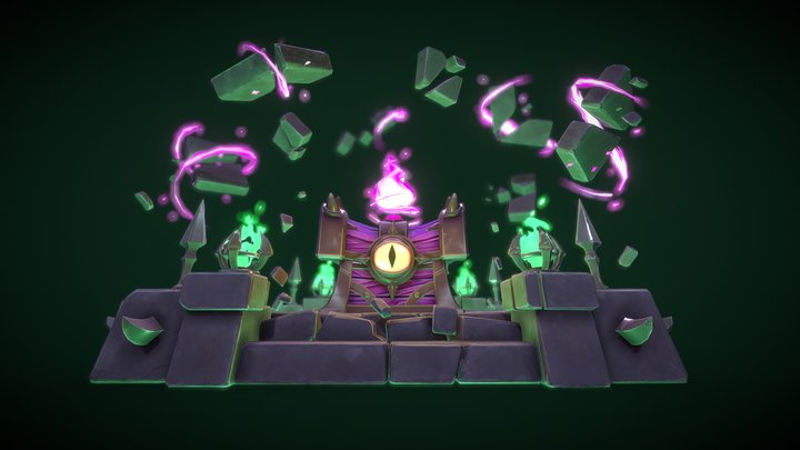 Mimic Chest Stylized 3D Model