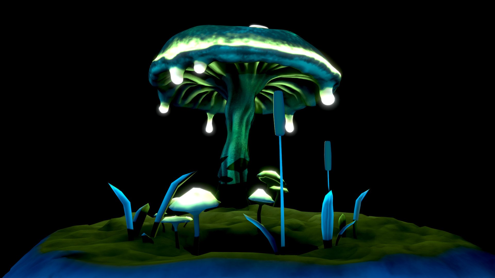 Glowing Mushrooms