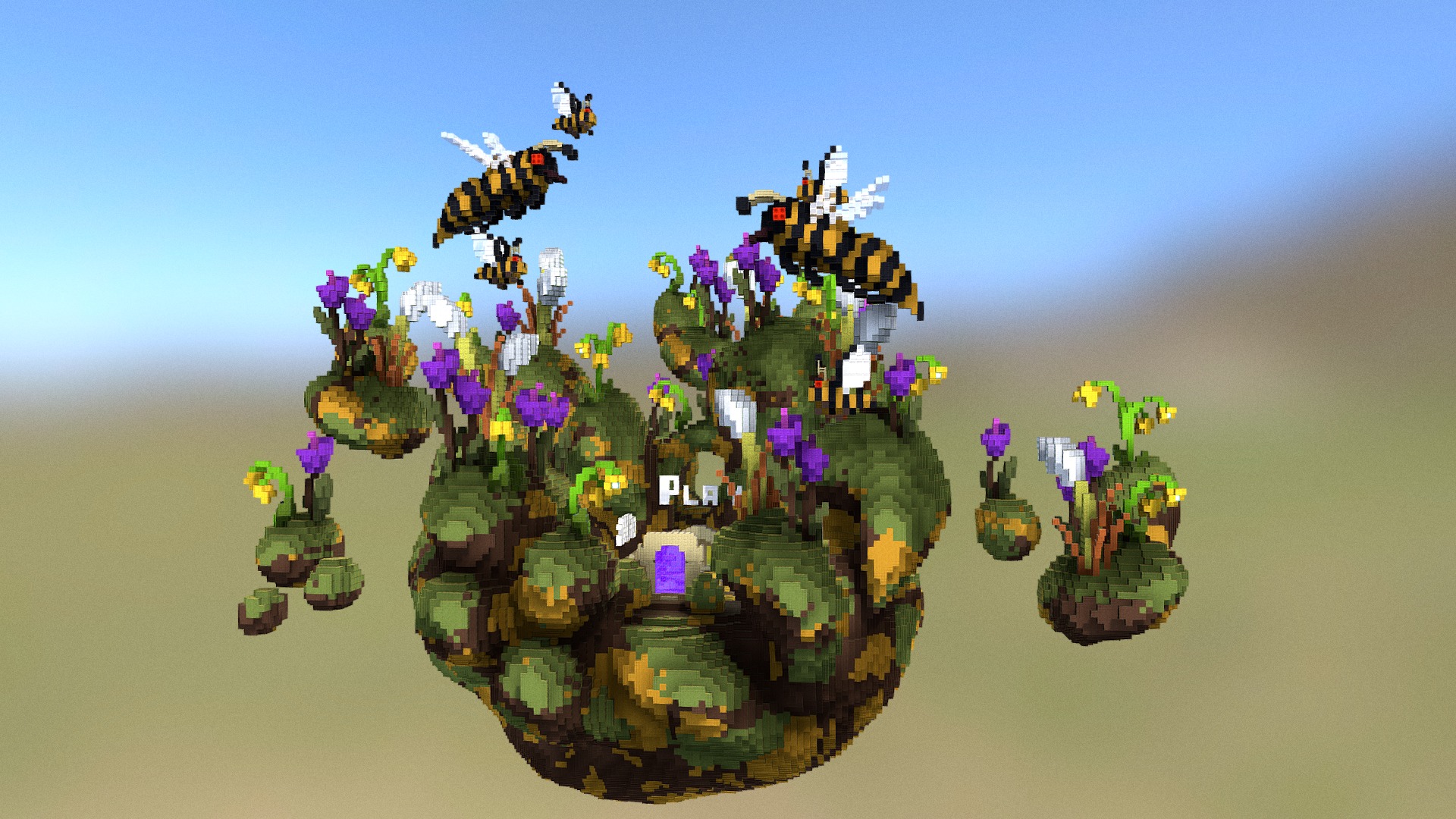 3D model Bee Bee Game Lobby - This is a 3D model of the Bee Bee Game Lobby. The 3D model is about a screenshot of a video game.