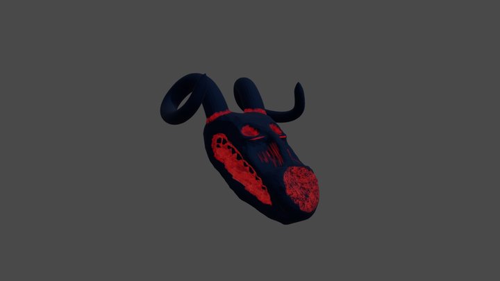 Monster Head 3D Model