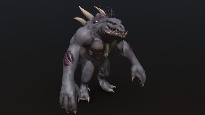 Alien Creature for Game 3D Model