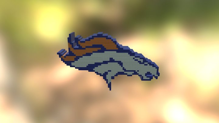 Sketchfab/Broncos Logo 3D Model