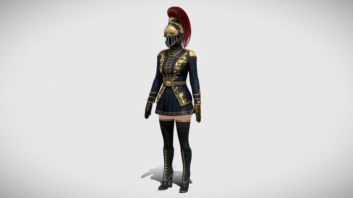 Female Royal Guard – Modelo 3D gratuito STL