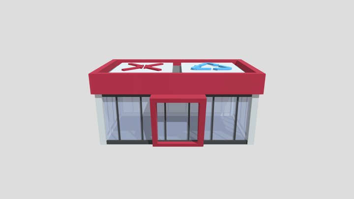 service station 3D Model